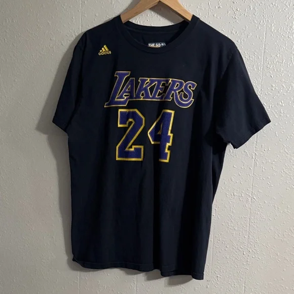 Adidas Lakers Black T-Shirt - Picture 7 of 8